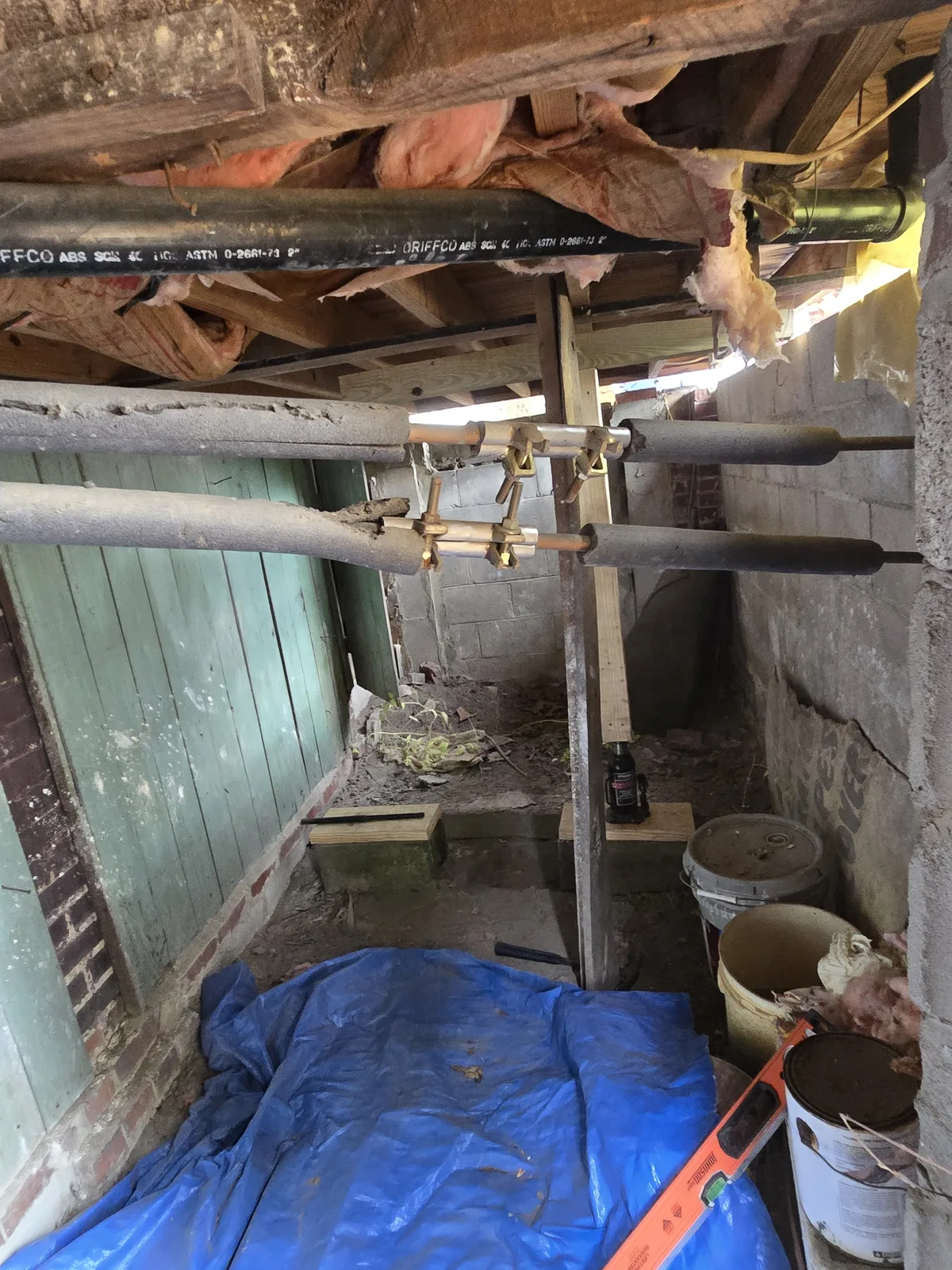 Structural jacking and correction work